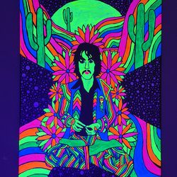 George Harrison black light painting 26x36 inch.  Original