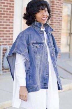 Jean cape jacket! A must see get yours today!