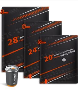 Vacuum Storage Bags for Travel with Rechargeable Pump, 15-Pack
Up to 80% Space Saving, 2000mAh Cordless Pump