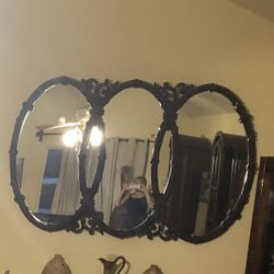 For  Sale  Antique Large  Triple  Mirror 
