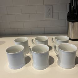 White Coffee Mug 6pcs