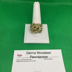 10KT Gold Nugget Ring 