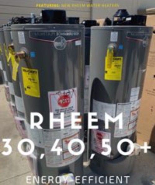 New Water Heater Rheem Performance Platinum