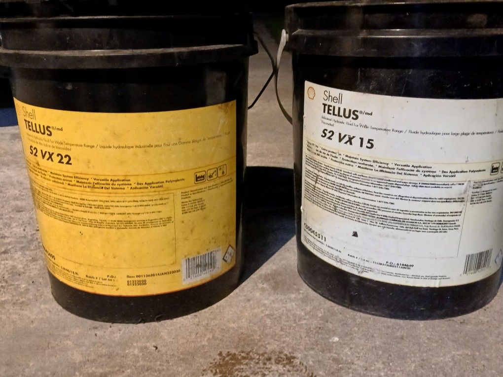10 Gallons Of Shell Hydraulic Oil