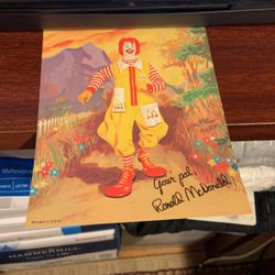 Ronald McDonald postcard