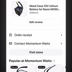 72v 20ah Mommuets Watts Battery