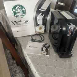 Starbucks Verismo single-serve coffee and espresso machine system. 