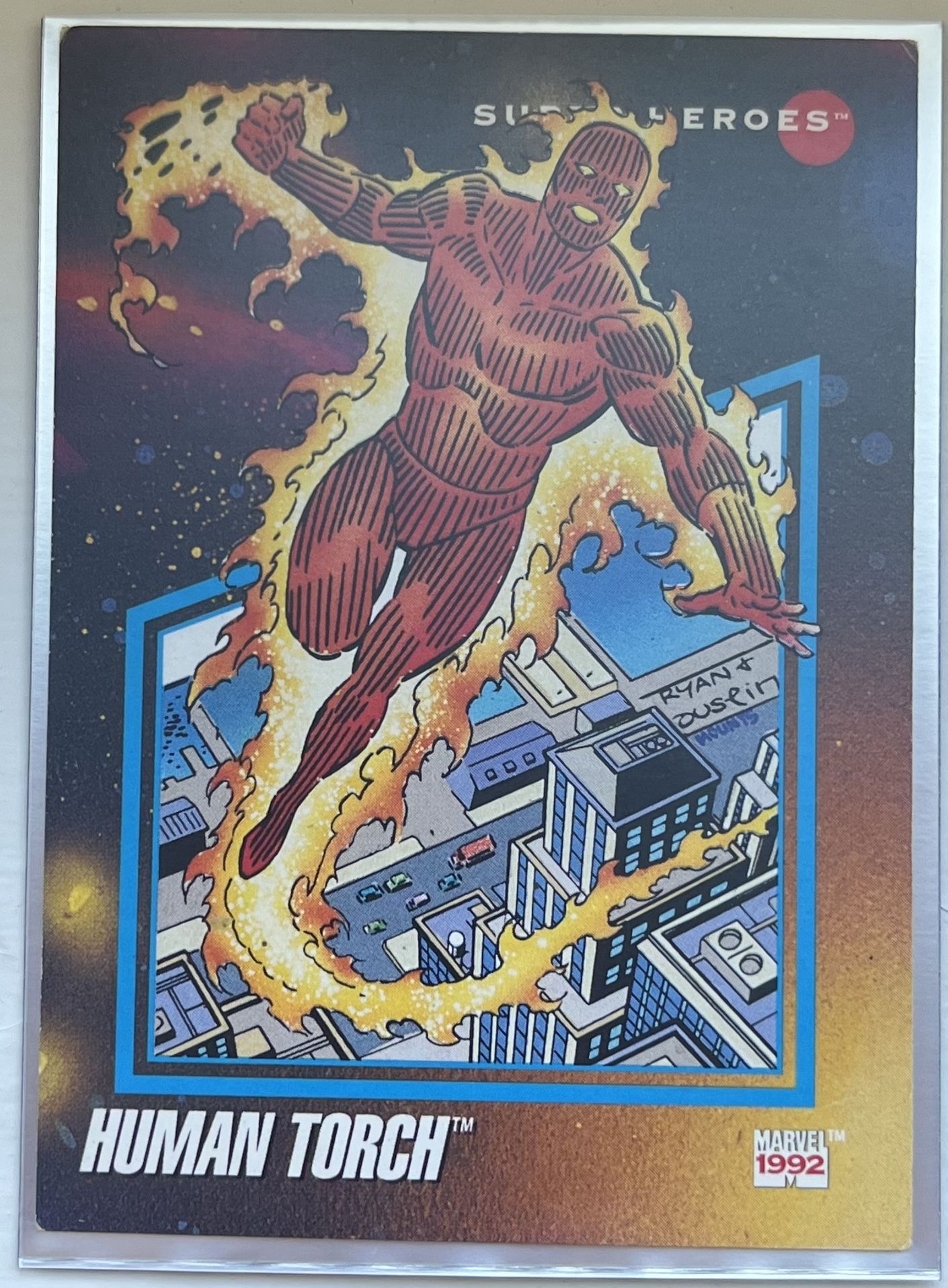 Human Torch Trading Card 1992