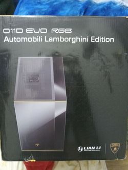 Lian li Lambourghini case in white and extras $600 No offers pleasen