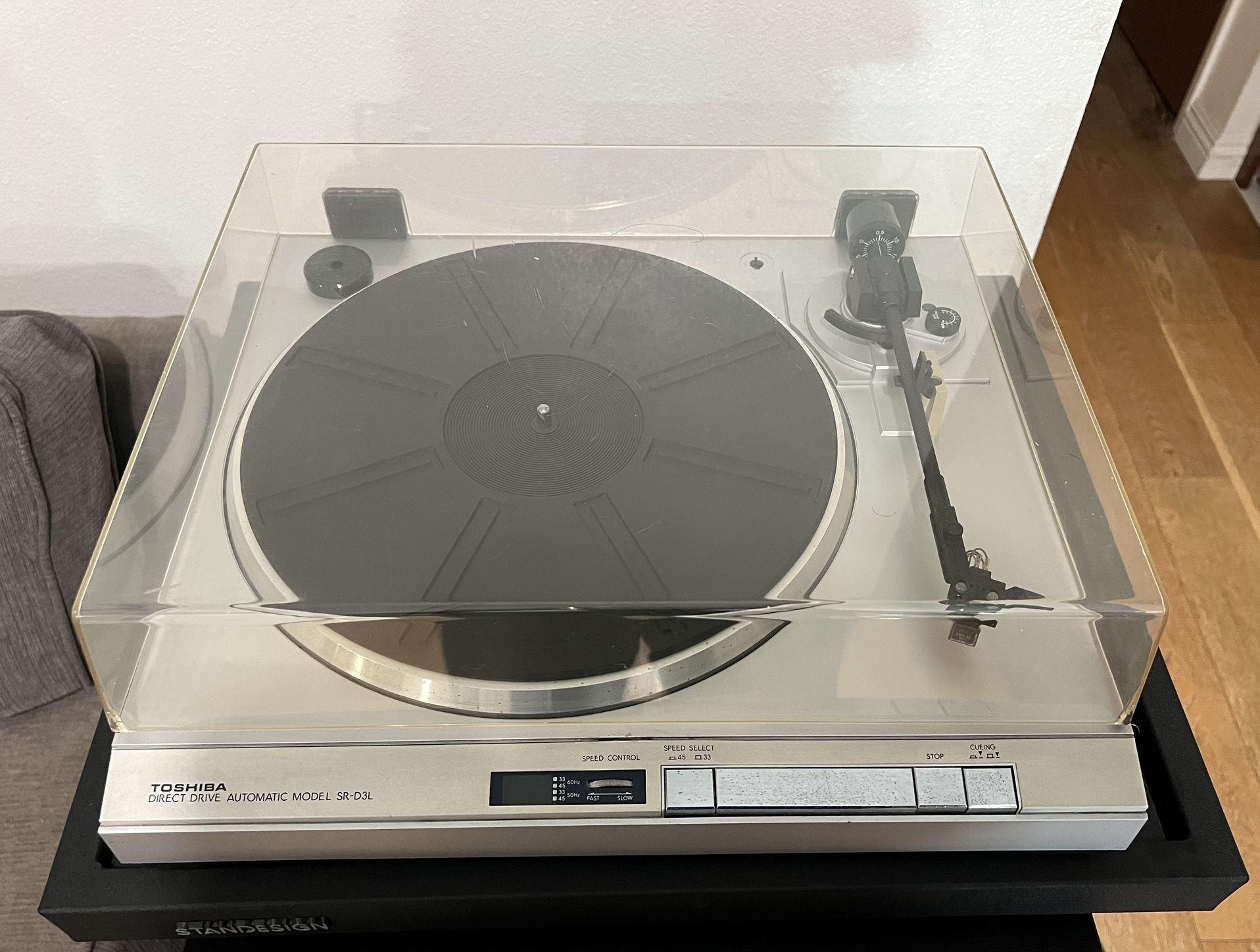 Toshiba SR-D3L Turntable Record Player, Rare Model And Recapped.