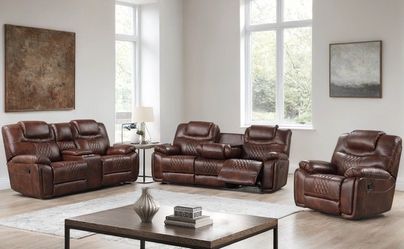 SUPER SALE Reclining 3pc Brown 🤓🤓🤓🤓