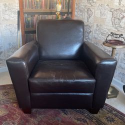 Chaise Lounge Chair & Club Chair with Ottoman. 