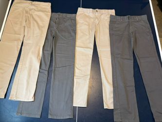 Chaps Khaki & Gray Boys Pants Size 16