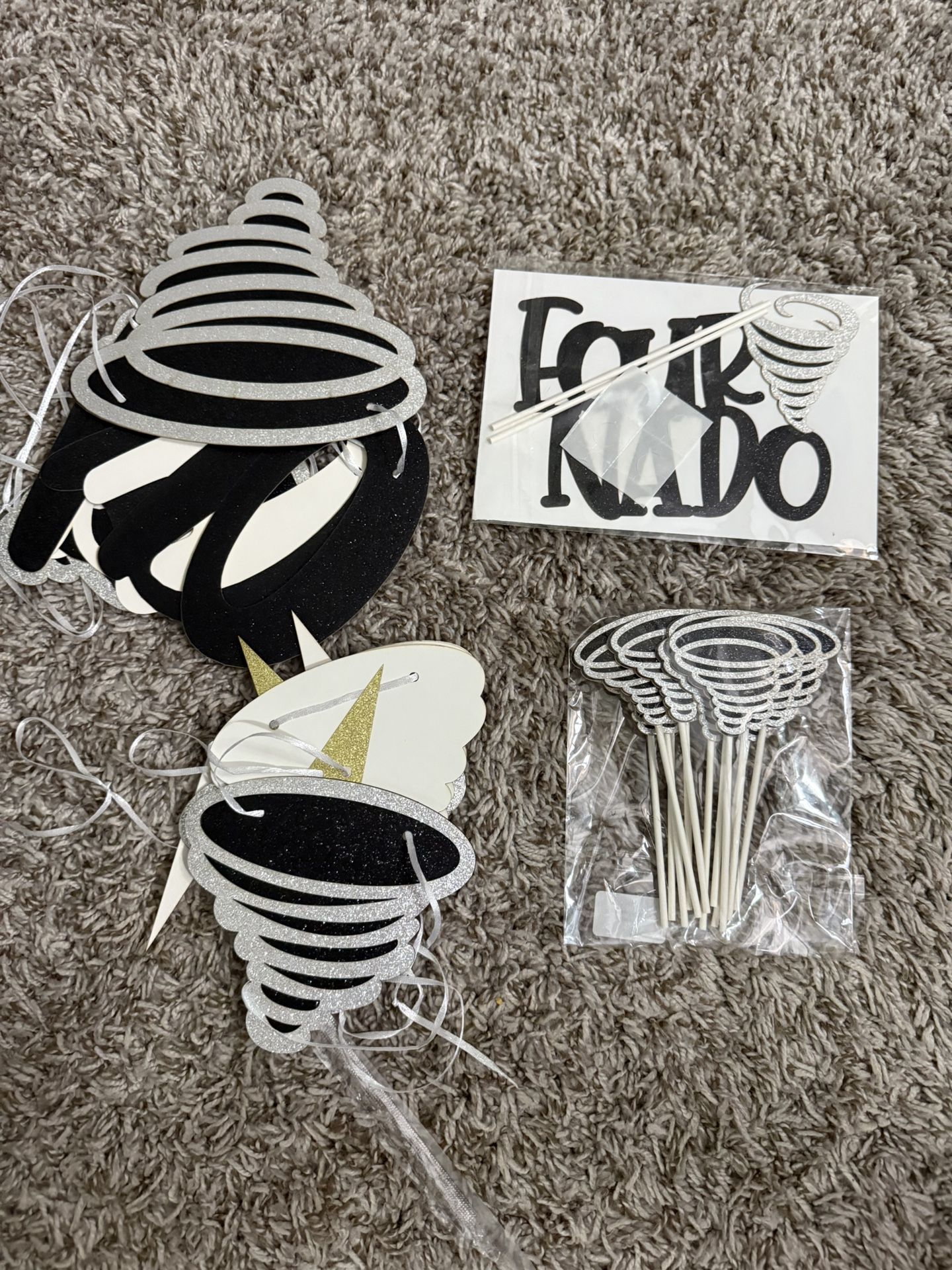 Four-nado Tornado Theme Decor BALLOONS NOT INCLUDED