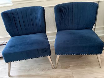 El Dorado Brody Blue Accent Chair x2