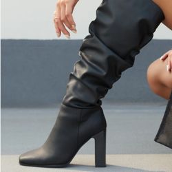 Black Slouch Boots
