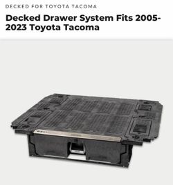 Decked drawer system for 16-23’ Tacoma