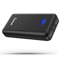 Portable Charger 26800mAh 5V 2A Power Bank,Battery Phone Charger with 2 outlets & LED Display,Cell Phone External Battery Pack with iPhone,Heated Jack