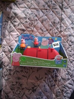 PEPPA PIG FAMILY RED CAR WITH SOUND 