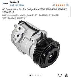 AC Compressor for Dodge Ram 2500–5500 6.7L