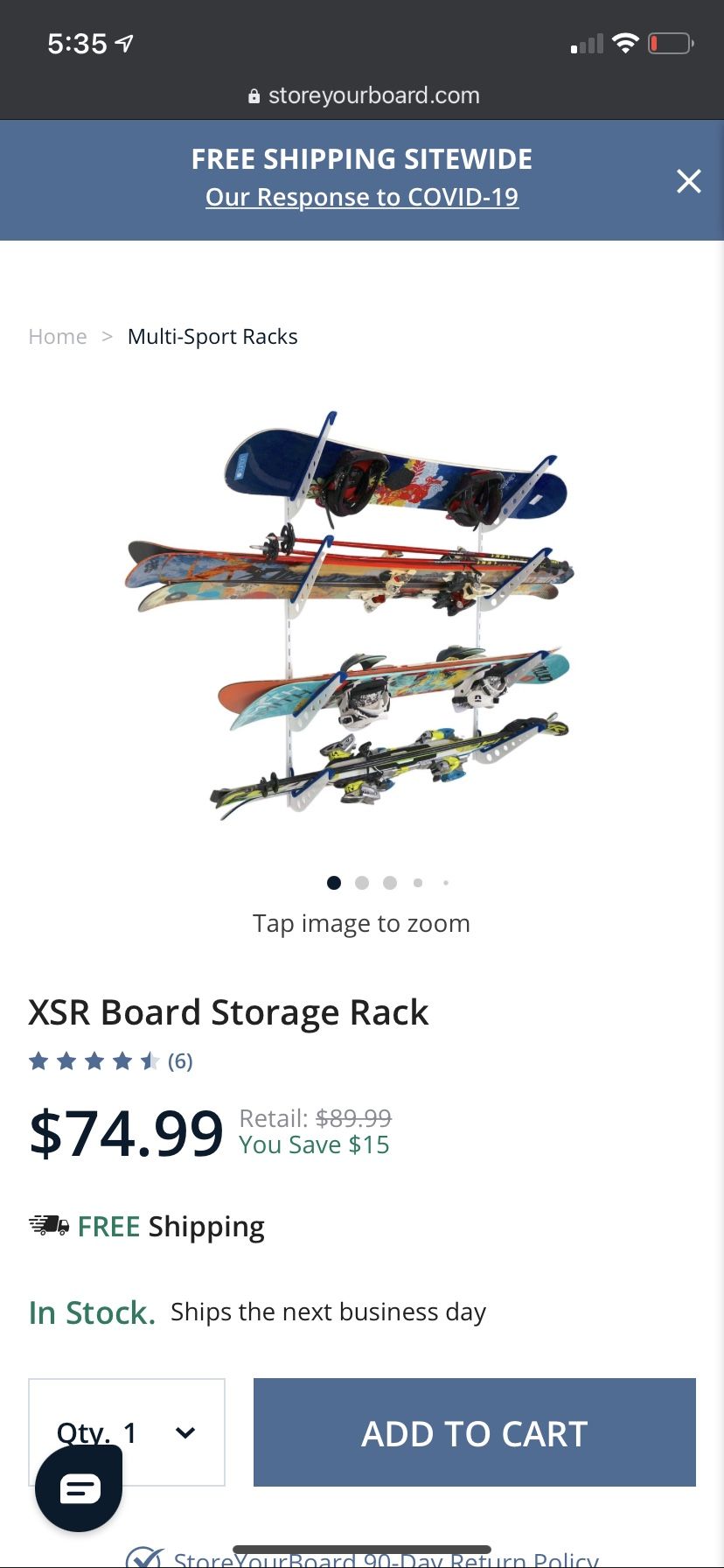 Store Your Board extreme storage rack