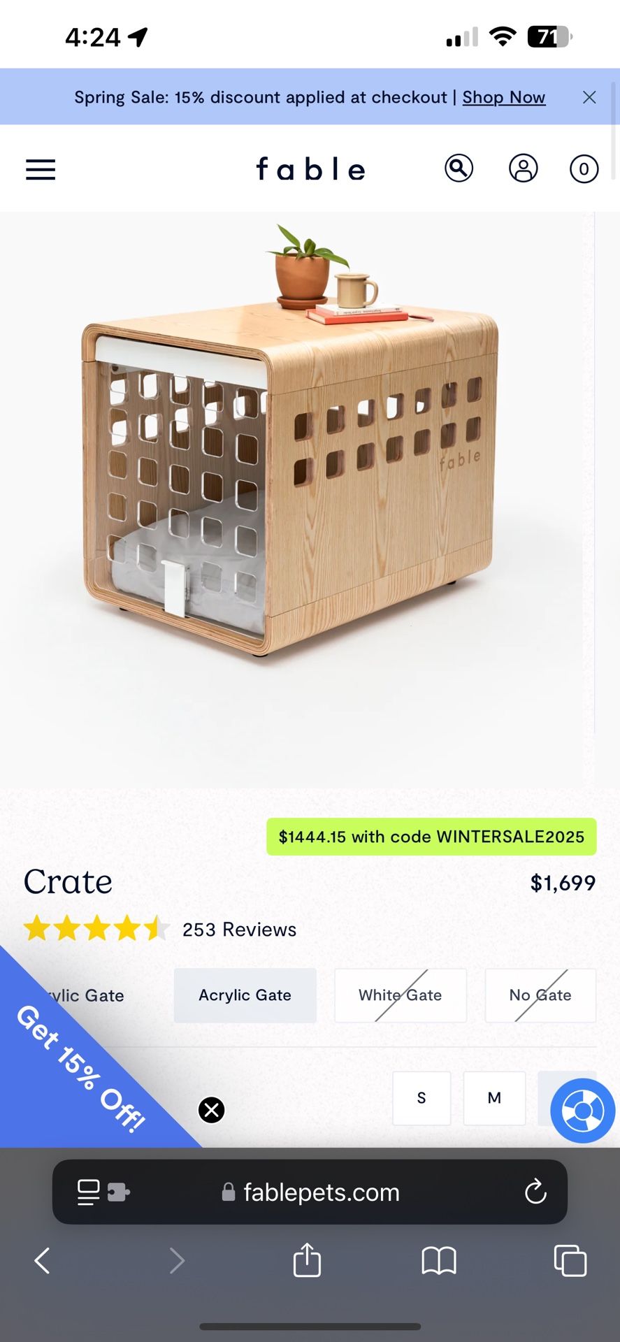 Used Fable Crate LARGE