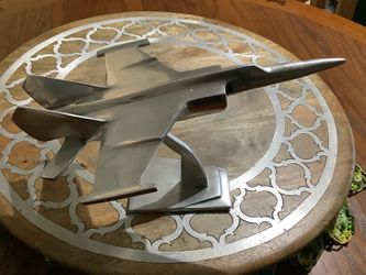 Cast Aluminum Handcrafted Fighter Jet Plane Statue Figurine MiG-25foxbat