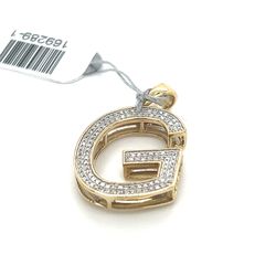 10kt Gold Diamond Letter G Pendant 2.40grams 169289 1
