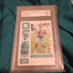PGA 10 Gem Mint 2020 Panini Chronicles Tua Tagovailoa Rookie Card 