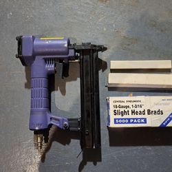 Central Pneumatic Nailer with Brads