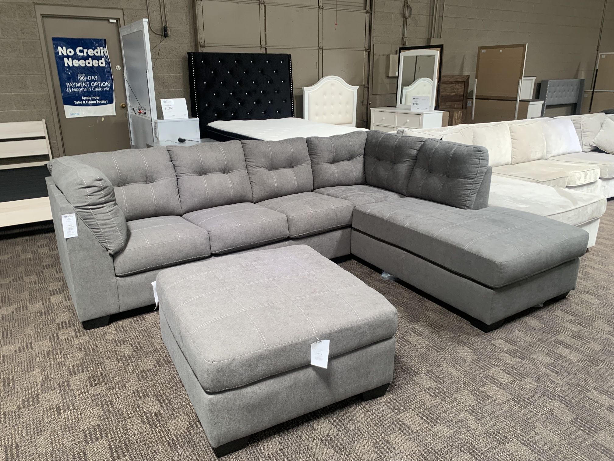 Grey Sectional Sofa 