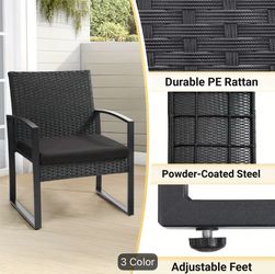 ***BRAND NEW*** 3pcs Rattan Patio Set