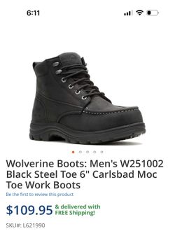 Wolverine Steel toe Boots