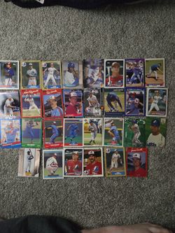 Various Montreal Expos Baseball Cards