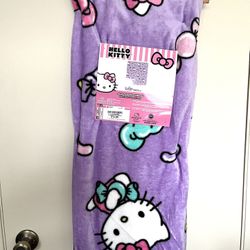 Hello Kitty Purple Burlington Candy Blanket