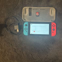 Nintendo Switch With 2K21 Charger And Rubber Bumper Cover
