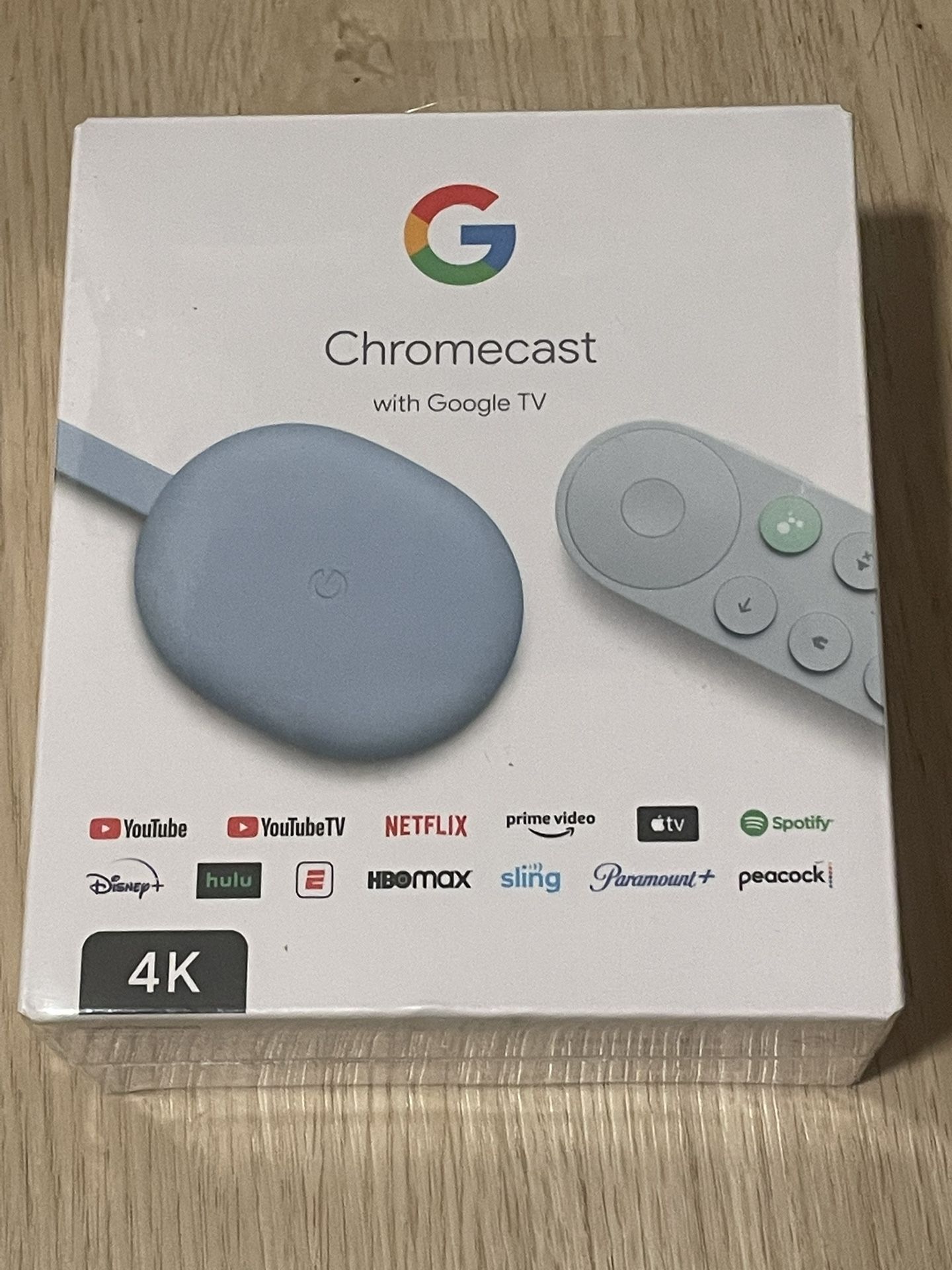 Chromecast 4K w/ Google TV and Remote Sealed