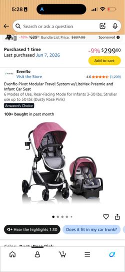 Evenflo pivot