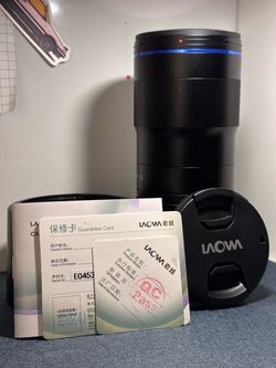 Laowa 100mm F2.8 Macro Camera Lens with Caps and Guarantee Card