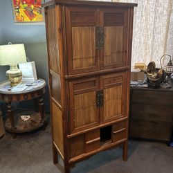 Asian Japanese Hutch Cabinet