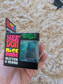 Needoh nice cube glow blue new in the box