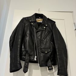 Schott NYC Perfecto 118 Leather Jacket Size 34