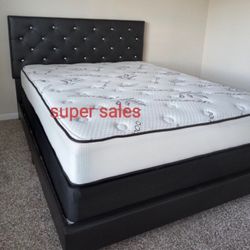 New Queen Size Bed With Mattress And Boxspring Including Free Delivery Pay On Arrival 
