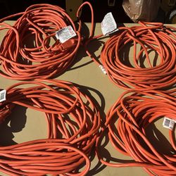 Like New 50’ Extension Cords. Electric Cables. $10 Each. 2 For $15