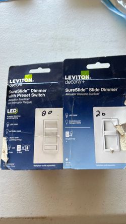 2 SureSlide Dimmer switches