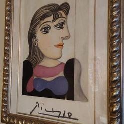 PABLO PICASSO  Buste De Femme Au  Foulard Mauve , Lithography