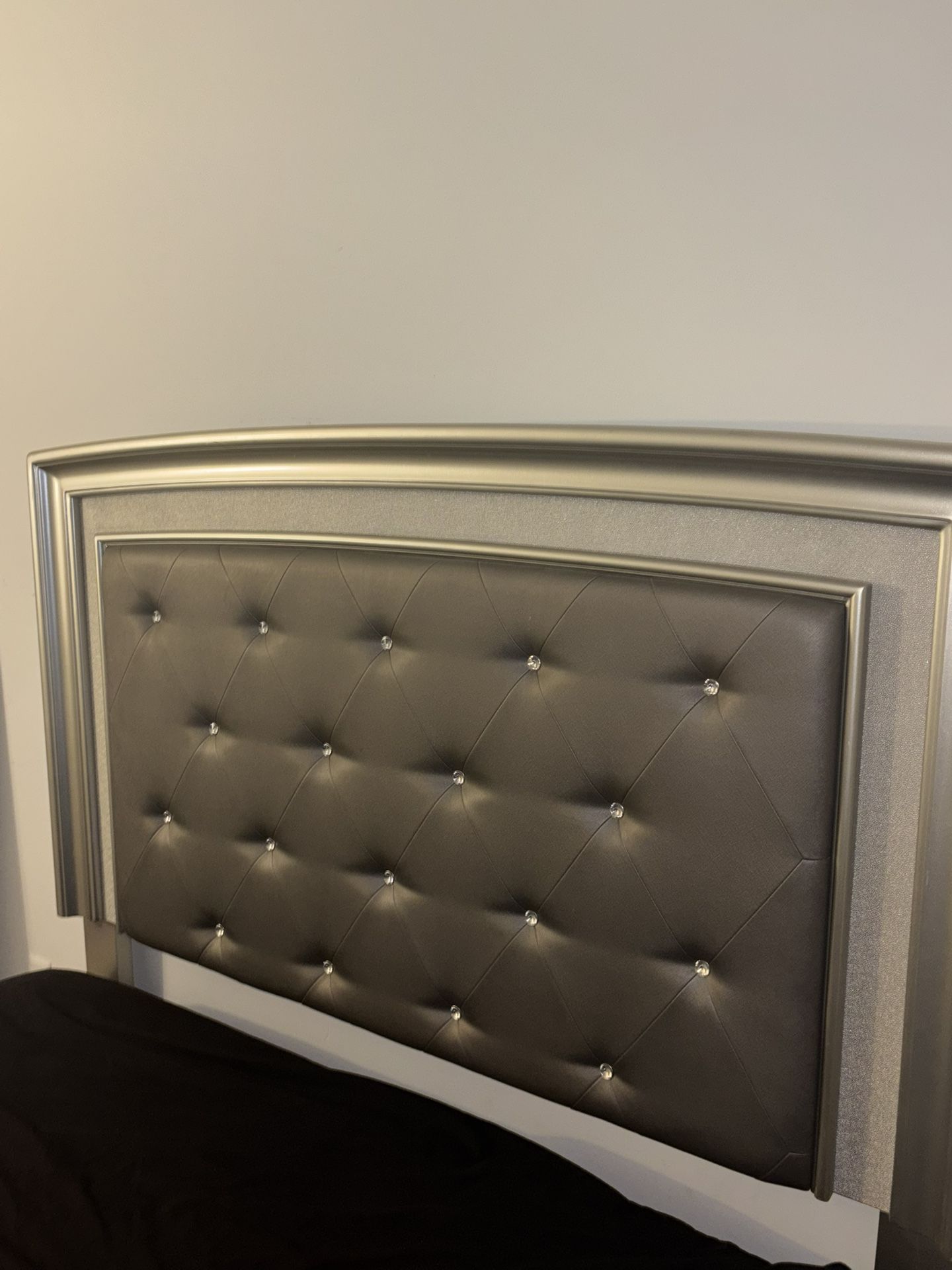 Diamond Grey Headboard Frame
