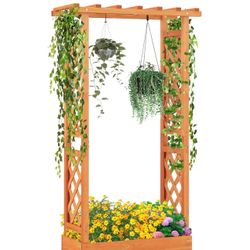 Raised Garden Bed with Trellis,