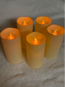 5 Wax and Battery Powered Candles