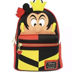 Loungefly Disney Queen Of Hearts Mini Backpack And Coin Purse  - NWT 